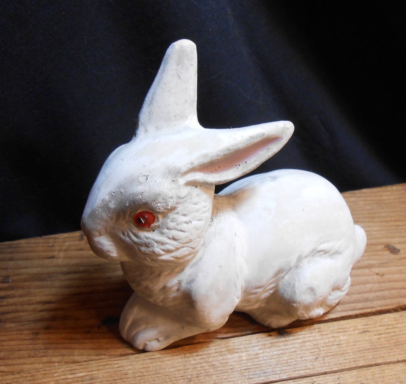 Sweet Vintage German Papier-mache Easter Bunny Rabbit