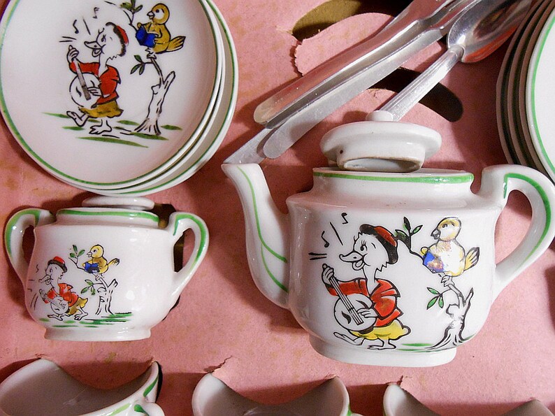 1930's Vintage Japan Children's Tea Set Boxed Etsy