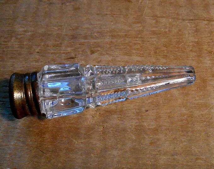 Vintage Cut Glass Laydown Zipper Perfume Etsy