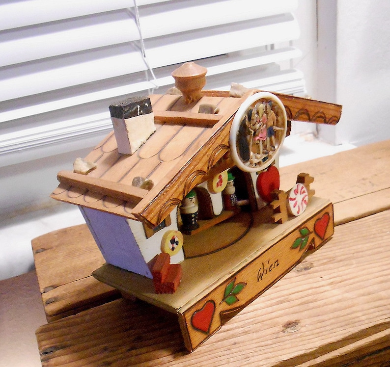 Vintage Hansel /& Gretel Germany Wood Weather House