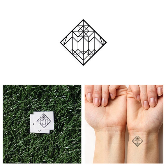 So Edgy Temporary Tattoo Set of 4 | Etsy