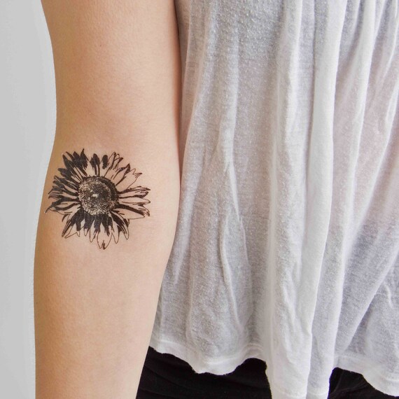 Tournesol Tatouage Temporaire Ensemble De 2