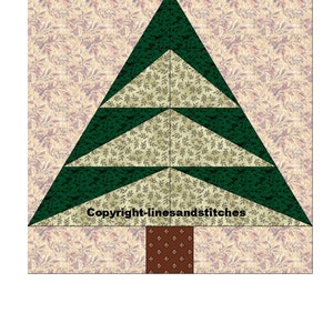 Geese In A Tree Paper Pieced Quilt Block (PDF)