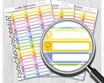 Mini Birthday Planner StickersRainbow Birthday StickersMSCPS-36