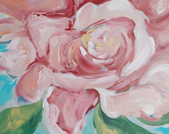 Pink Flower painting fine art print