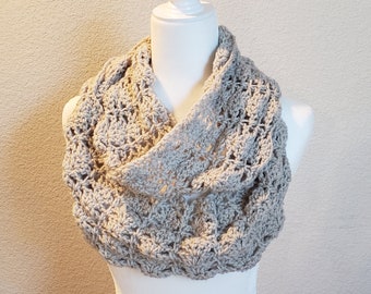 Crochet Scarf Pattern PDF - Glamorous Lace Crochet Cowl - Crochet Scarf, Crochet Cowl, Infinity Scarf, Infinity Cowl, Mobius, Lace, Scarves