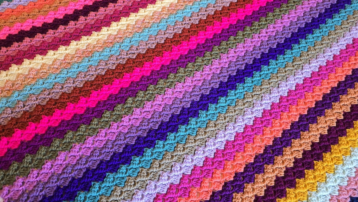 HANDMADE BLANKET - Velvet Haze Crochet Afghan - Handmade Afghans,Crocheted Afghans,Crocheted Blankets,Crochet Afghans,Crochet Blankets,Cute image 1