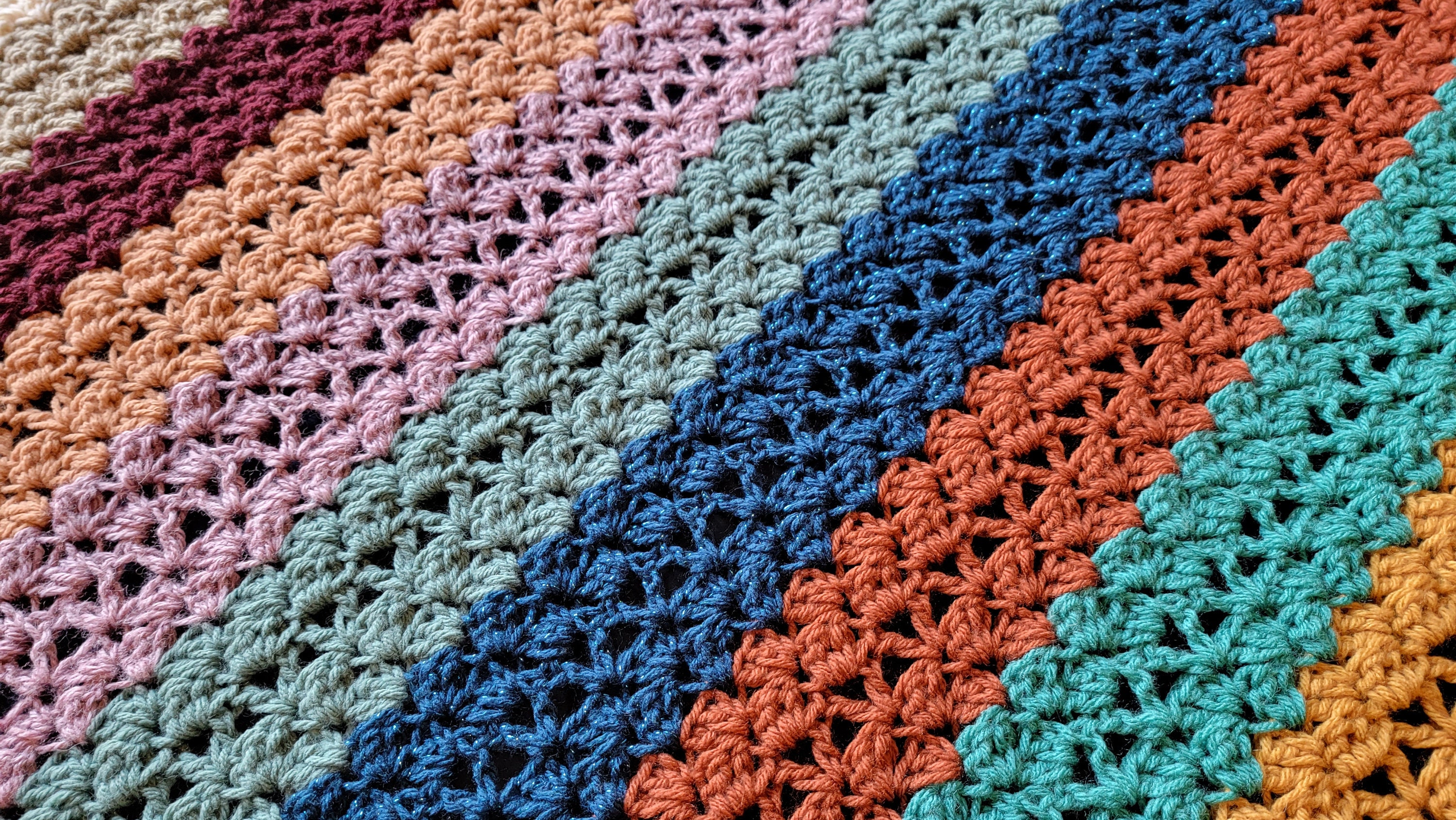 Eternal Patterns Eternal Romance Afghan Crochet Pattern – Striped Blanket (PDF Pattern ...