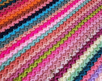 Hey Bestie Crochet Blanket - Handmade Afghans, Crocheted Afghans, Crocheted Blankets, Crochet Afghans, Crochet Blankets, Throws, Pretty,Cute