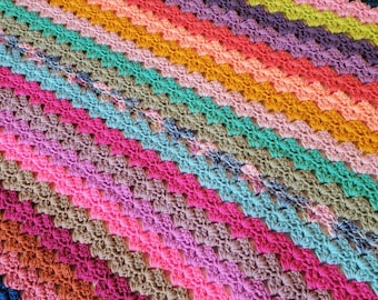 CROCHET PATTERN - On Holiday Crochet Afghan  - Handmade Afghan, Handmade Blanket, Crochet Blankets, Crochet Afghans, DIY, Fun, Pretty, Lace