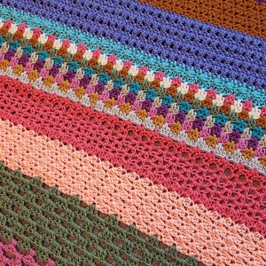 Crochet Blanket Pattern PDF Mix It Up Crochet Throw  image 2