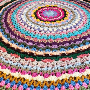Crochet Blanket Pattern PDF- Circle Of Cheer Crochet Afghan - Handmade Afghan,Handmade Blanket,Crochet Blankets,Crochet Afghans, Patterns