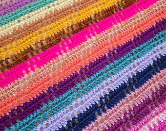 HANDMADE BLANKET - Fire Opal Crochet Afghan - Handmade Afghans,Crocheted Afghans,Crocheted Blankets,Crochet Afghans,Crochet Blankets,Cute