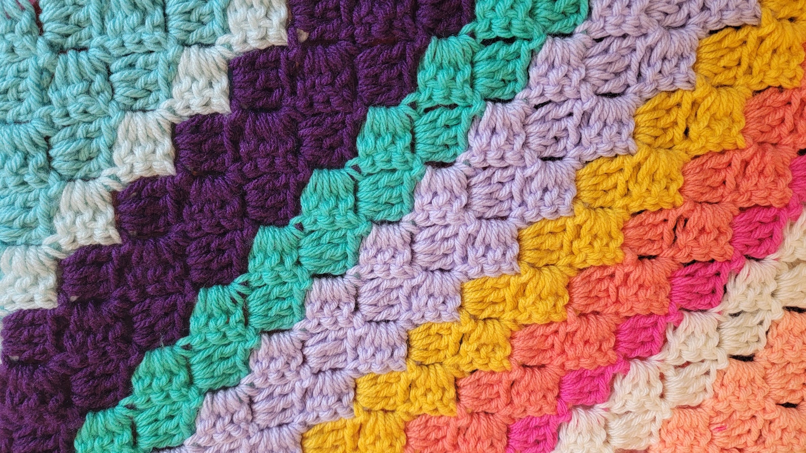 Classic C2C Blanket Handmade Afghans Crocheted Afghans Etsy