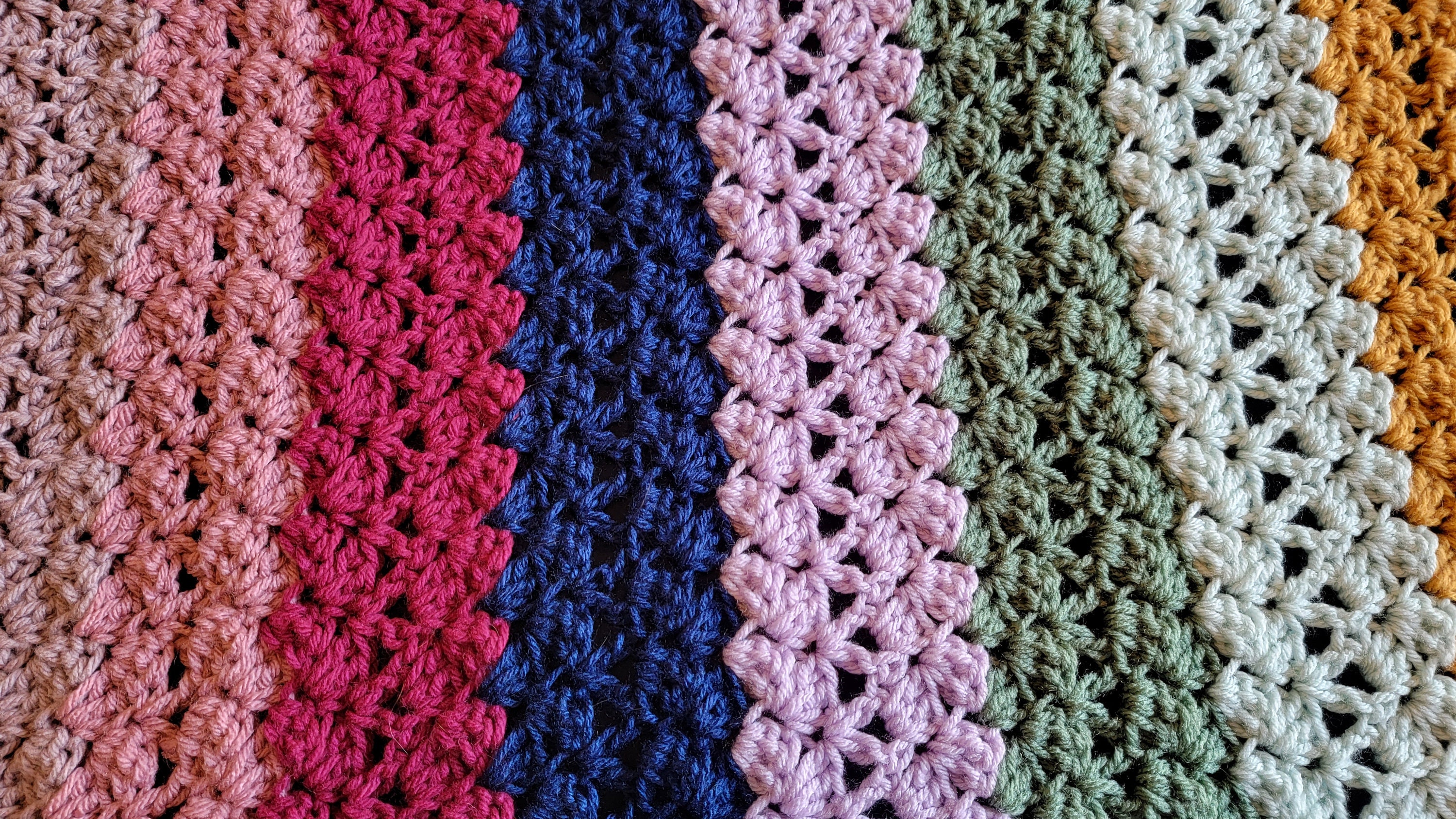 Eternal Patterns Eternal Romance Afghan Crochet Pattern – Striped Blanket (PDF Pattern ...