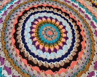 Crochet Blanket Pattern PDF- Circle Of Hope Crochet Afghan - Handmade Afghan,Handmade Blanket,Crochet Blankets,Crochet Afghans, Patterns