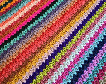 All Love Crochet Afghan Pattern – Textured Lace Blanket (PDF Pattern)