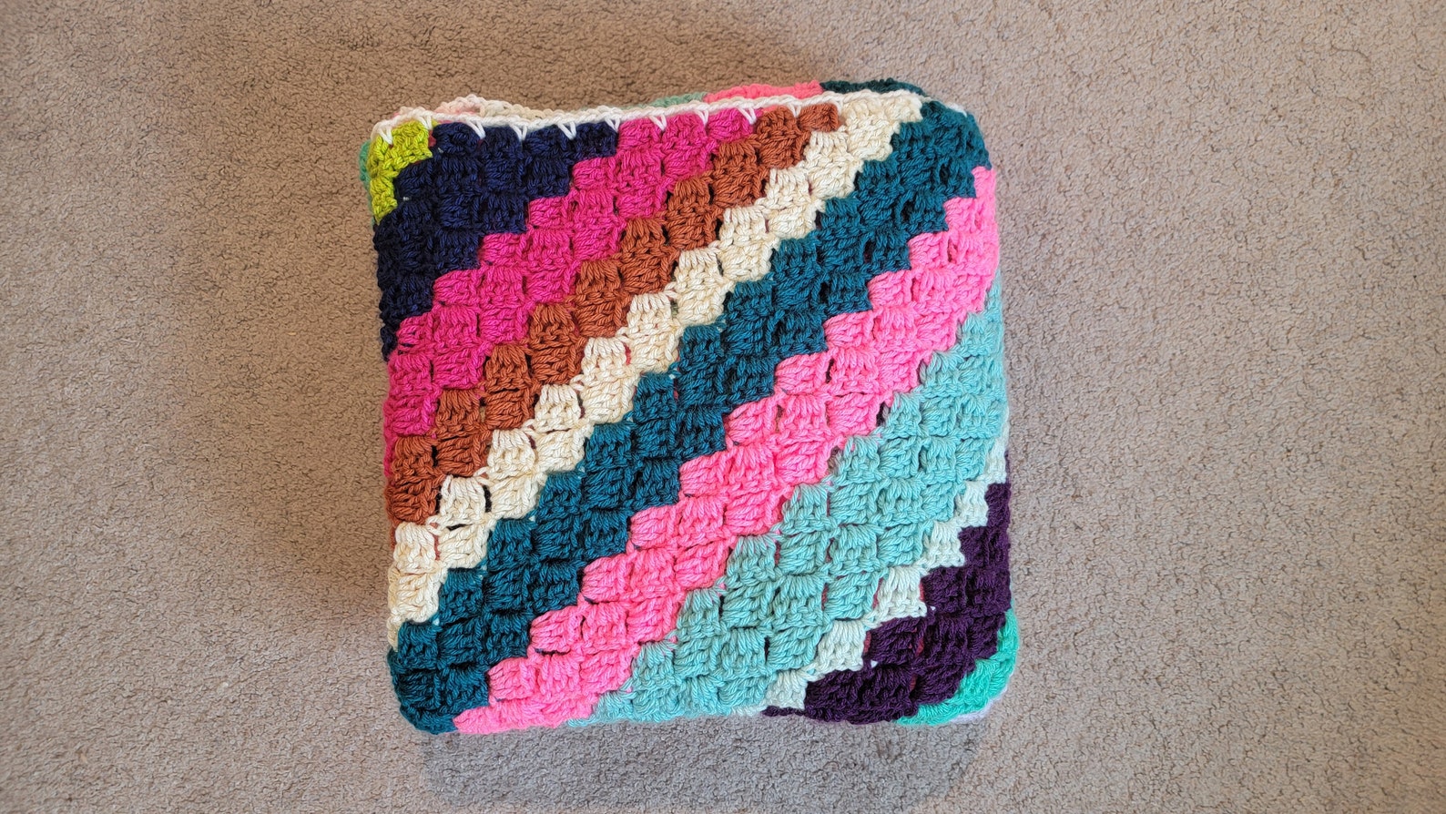 Classic C2C Blanket Handmade Afghans Crocheted Afghans Etsy