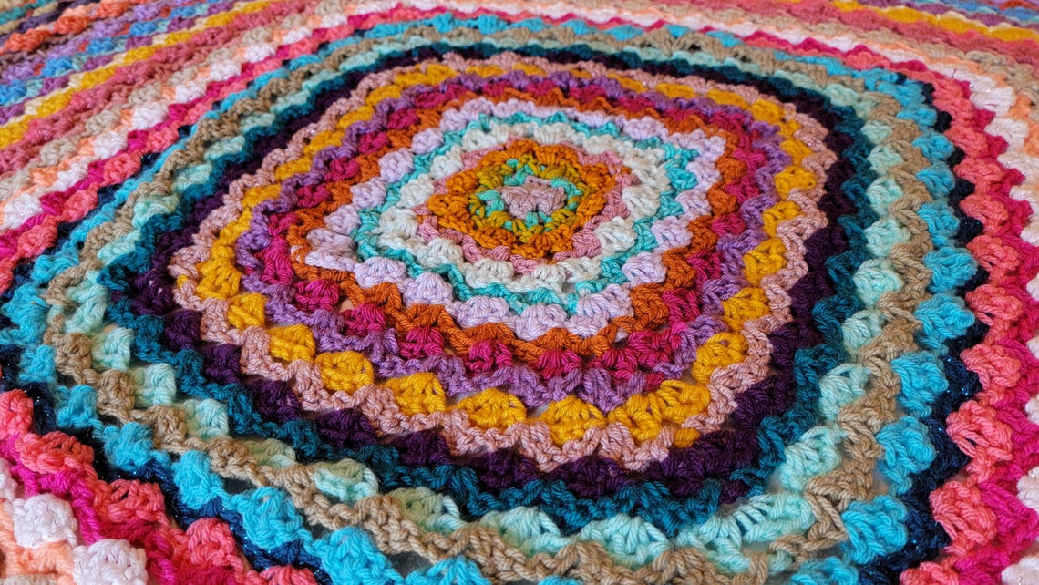 Tea Garden Throw  Handmade Afghans Crocheted Afghans image 1