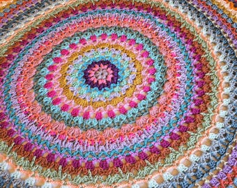 CROCHET PATTERN - Strawberry Moon Crochet Afghan  - Handmade Afghan, Handmade Blanket, Crochet Blankets, Crochet Afghans,DIY,Pretty,Tutorial