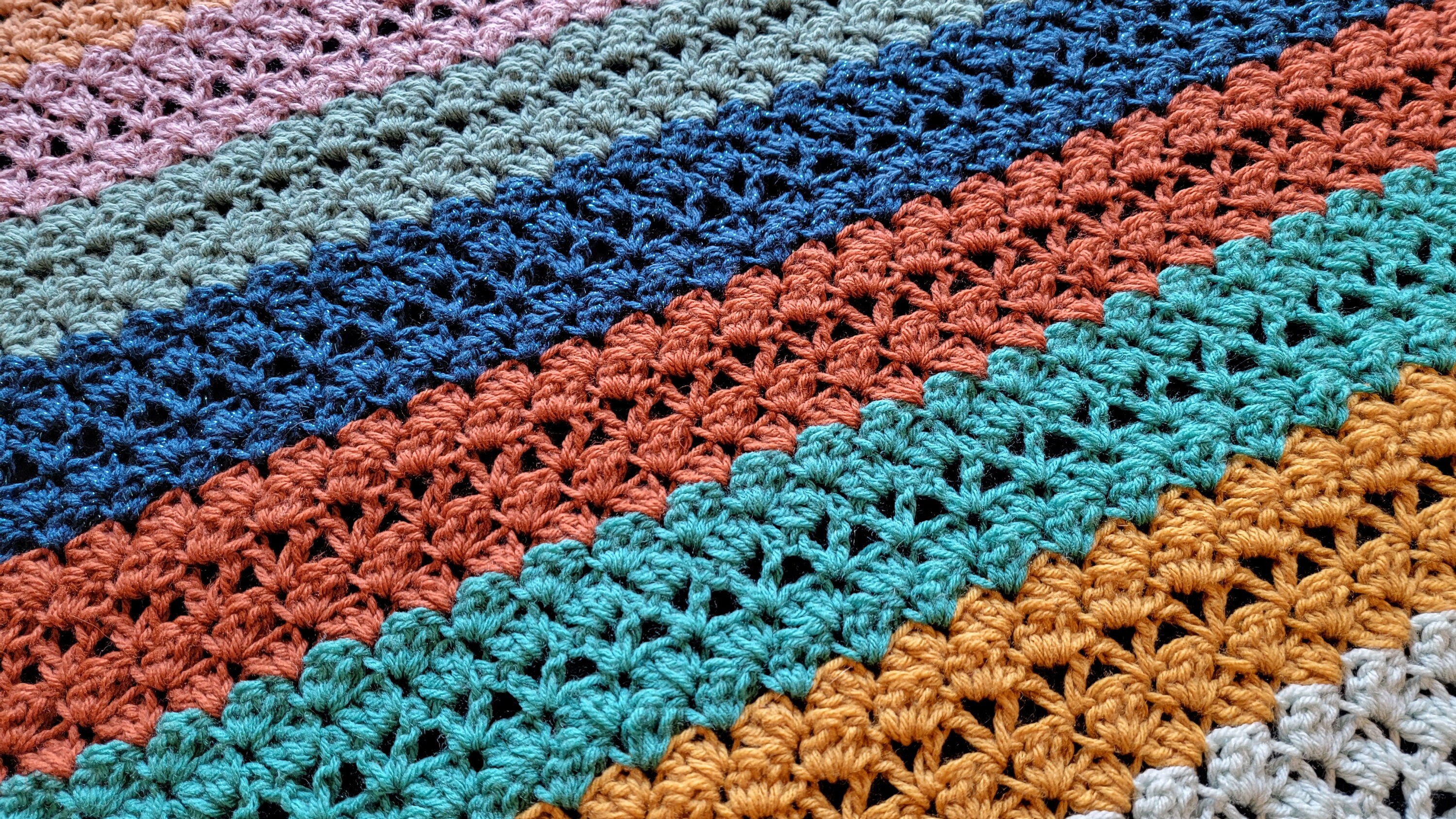 Eternal Patterns Eternal Romance Afghan Crochet Pattern – Striped Blanket (PDF Pattern ...