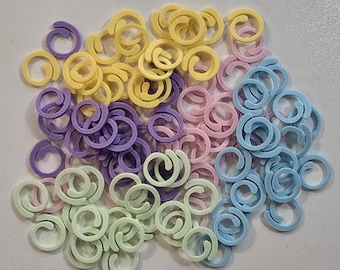 MIXED Bag of STITCH MARKERS - Crochet, Knitting, Colorful, Cute, Progress Keepers, Crochettok, Knittok, Stitch Keeper, Stitch Minder, Fun