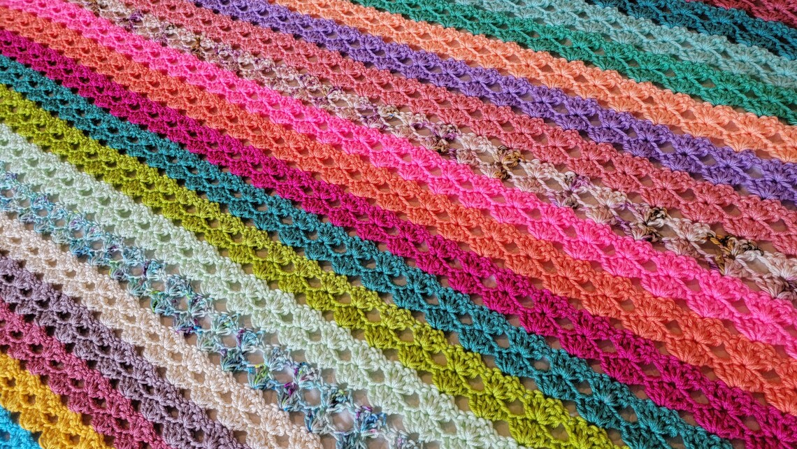 Secret Admirer Afghan  Handmade Afghans Crocheted Afghans image 1