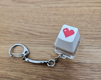 Cute Heart Keyboard Keycap clicker valentines comfort toy for ADHD spinner style
