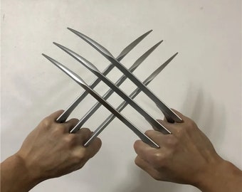 Cosplay hand claws blades imitation knives same style as Wolverine Freddy etc costume dress up