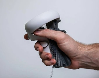 Meta Quest 2 Pistol Grip Attachment to simulate holding a gun in VR add on mod guns oculus