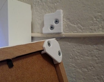 Ikea Ribba frame mounting 3D print to attach to the wall