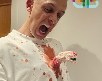 Fancy Dress Alien Chest Buster GoPro mounted costume