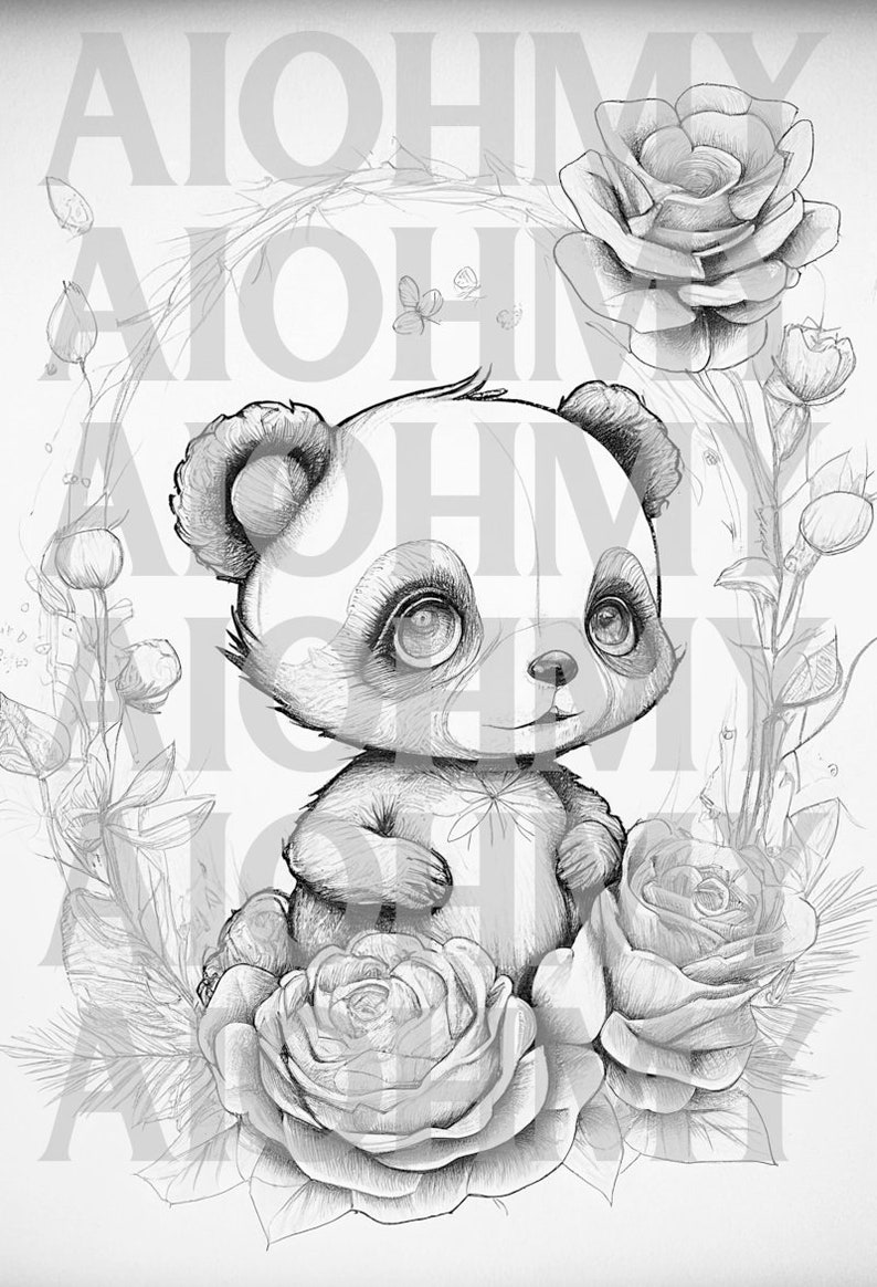 Panda Coloring Page Printable Adult - Il 794xN.4492492607 Fh88 
