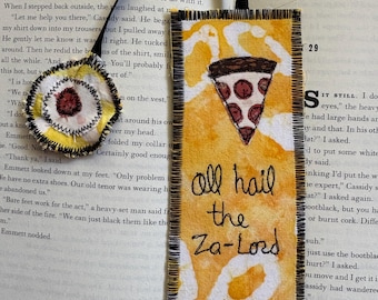 Fabric Bookmark – Harry Dresden Za-Lord Illustration, Literary Gift for Book Lovers