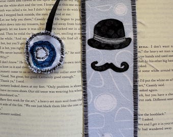Handmade Bookmark – Hercule Poirot Design, Literary Gift for Mystery Fans