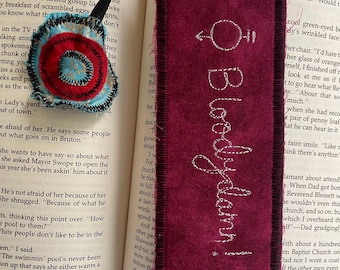 Fabric Bookmark – Red Rising Series Design, Gift for Sci-Fi Readers