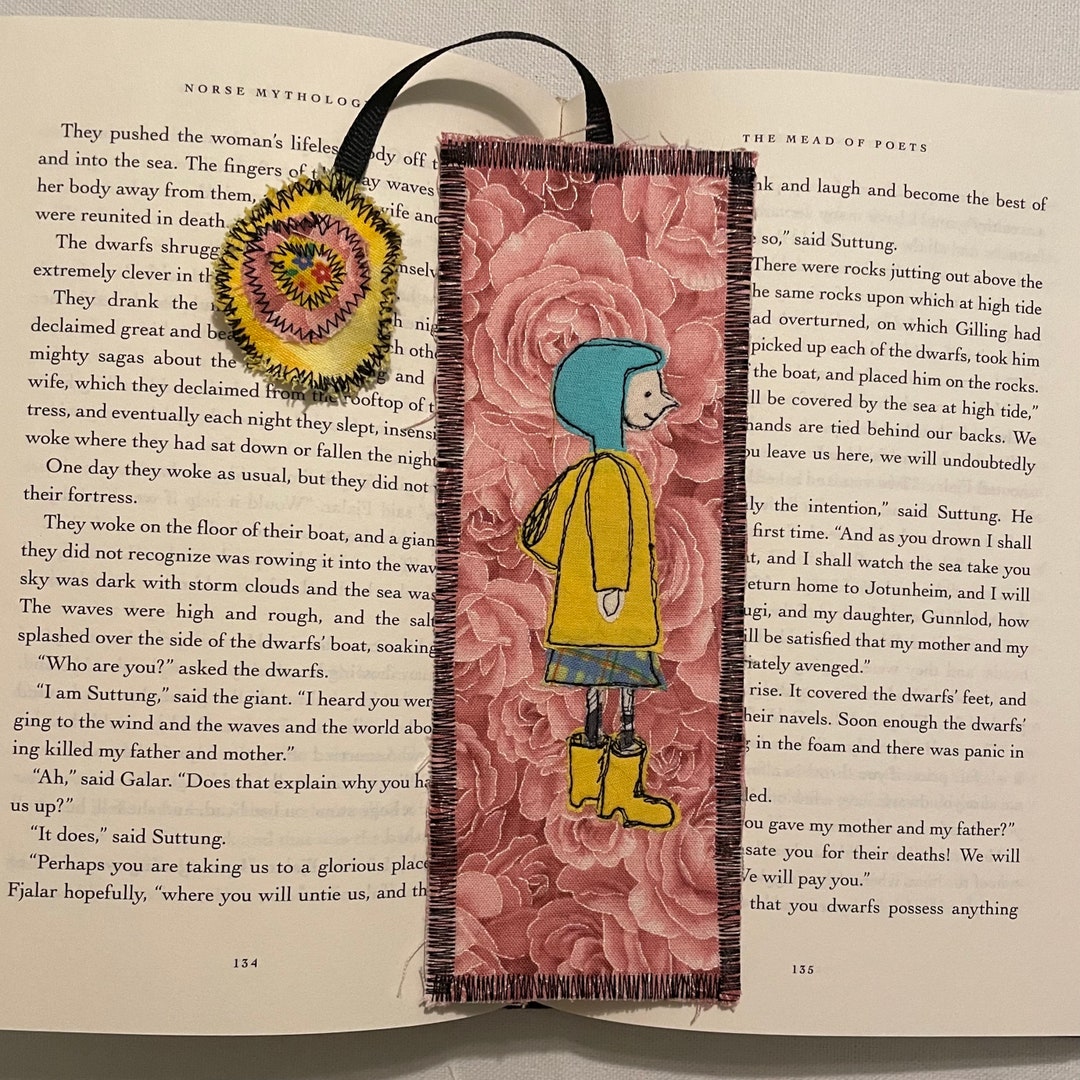 Coraline Jones Unique Fabric Bookmark Neil Gaiman Small Gift - Etsy UK