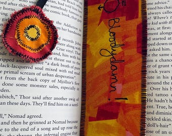 Fabric Bookmark – Red Rising Series Design, Gift for Sci-Fi Readers