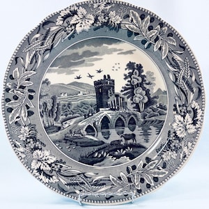 Dinner plate, Archive Collection Black by Spode, 10&quot; dish