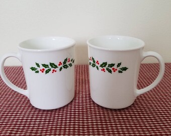 Corning holly mugs | Etsy Corning holly mugs | Etsy