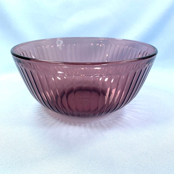 PYREX 8" Sculptured Cranberry Round Vegetable Bowl