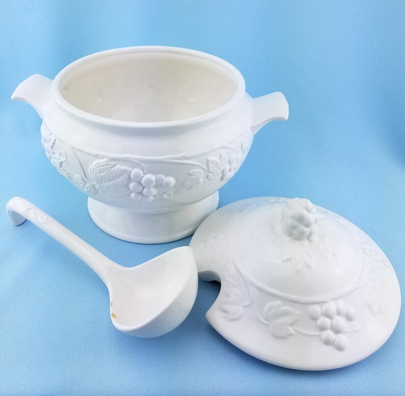 Tureen Ladle & Lid Sauvignon Ironstone Made in Japan Etsy