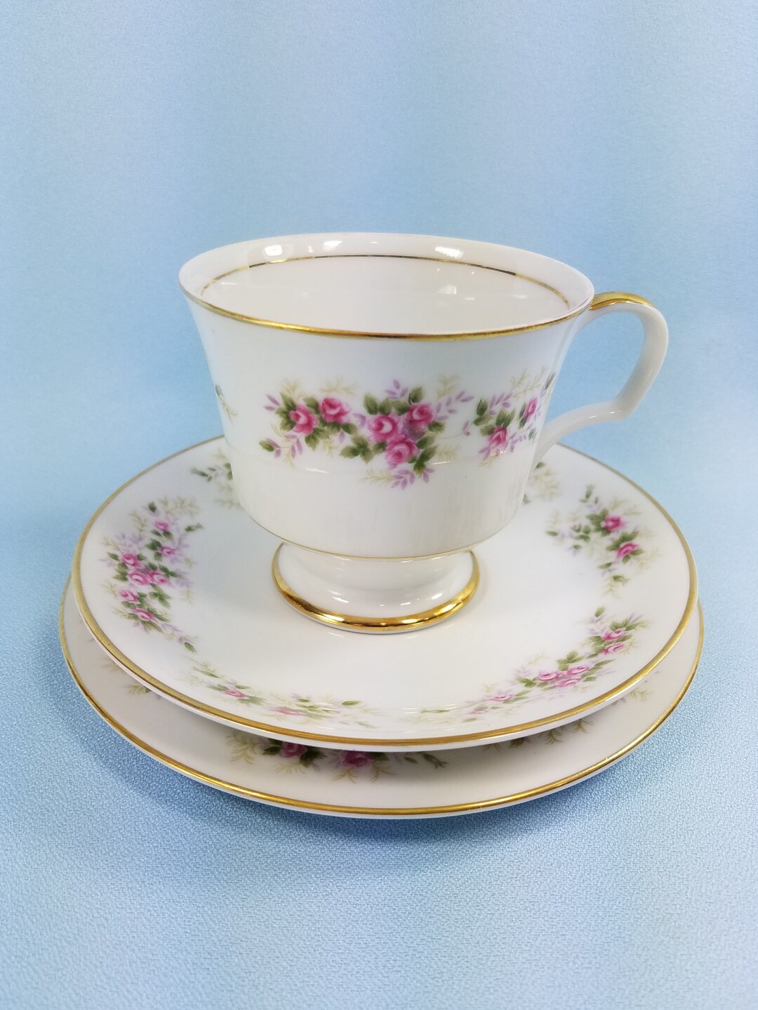Tea Cup Saucer and Dessert Plate Arlen Fine China Japan Etsy