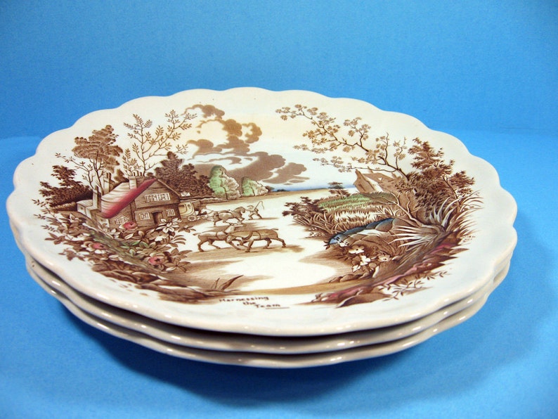 Set of 3 Coaching Days and Coaching Ways Dinner Plates by Etsy