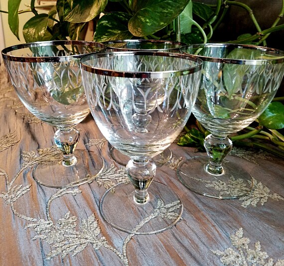 etched goblets