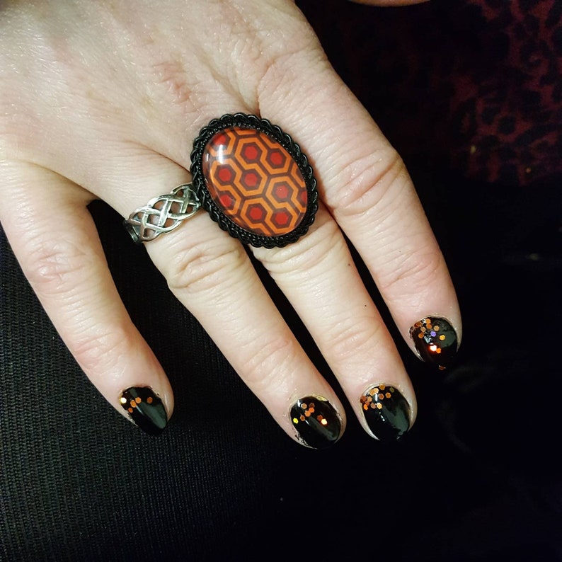 The Shining Kubrick Overlook Hotel Pattern Ring