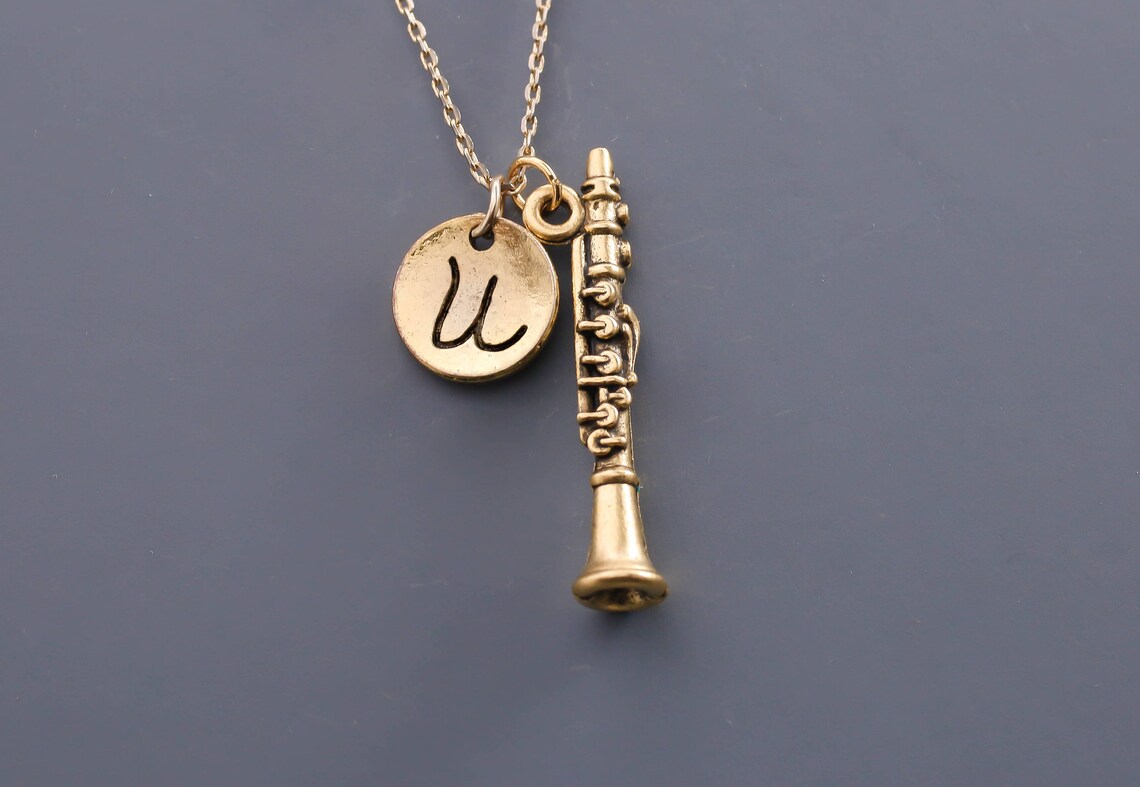 Necklace Charm Antique Gold Necklace Etsy