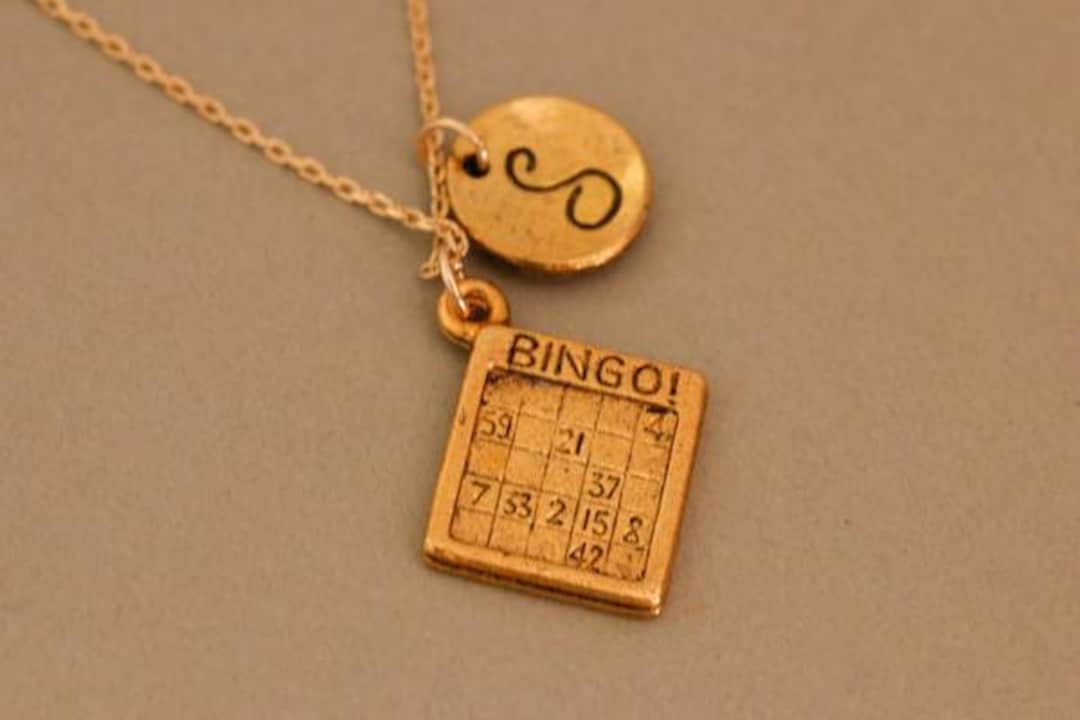Personalized Bingo Jewelry Necklace Bingo Gift Jewelry Bingo Gift