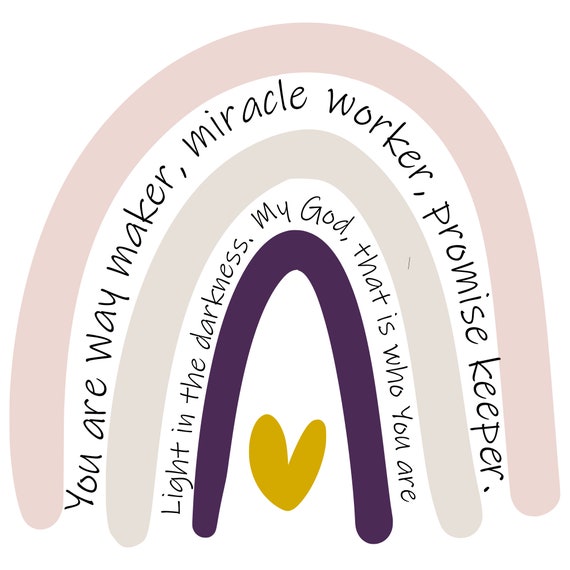 White Waymaker Rainbow Svg Bundle Shirt Png Files