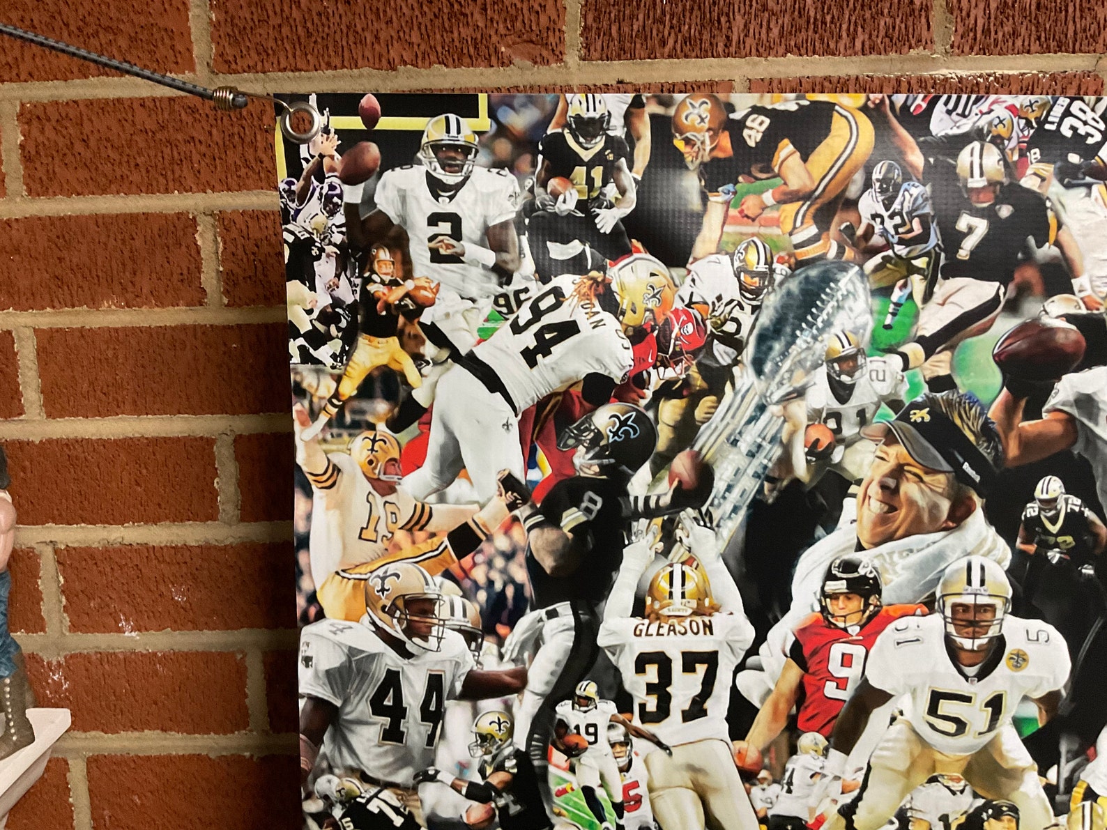 Big New Orleans SAINTS Vinyl POSTER Wall Print Drew Brees - Etsy